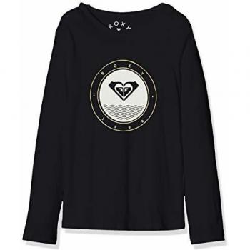 Roxy So Amazing-Camiseta De Manga Larga para Chicas 8-16, Niñas, Anthracite, 10