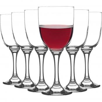 LAV - Set de 6 Copas de Vino Tokyo - Cristal de Alta Calidad, Elegante y Funcional, Ideal para Catas y Celebraciones, Capacidad de 365cc