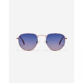 Hawkers Sixgon Drive Polarized Sunglasses - Silver Grey Hexagonal 51mm