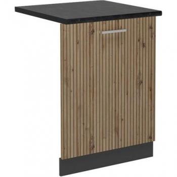 Tapa para Lavavajillas R-Line, Roble Artesanal/Antracita, 60 cm