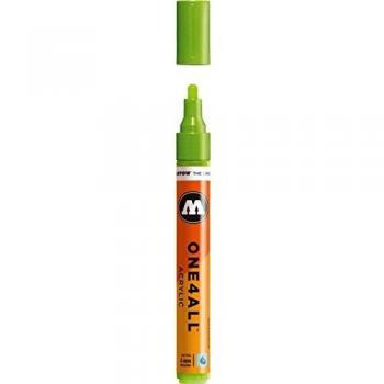 Marcador Permanente Molotow One4All 227 HS Verde Grillo Punta 4mm Recargable