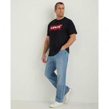 Levi's - Camiseta de hombre negra de manga corta tallas grandes