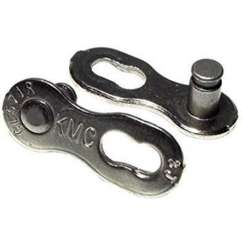 KMC 8 Speed - Cierre de Cadena para Bicicletas, Color Plateado, Talla UK: 25 Pack