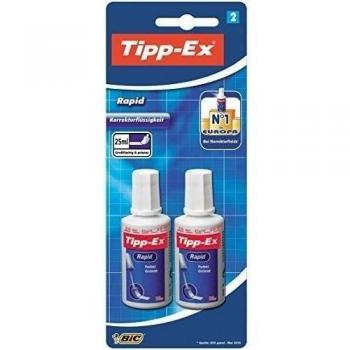 Tipp-Ex corrección Fluid Rapid, color blanco 2 unidad