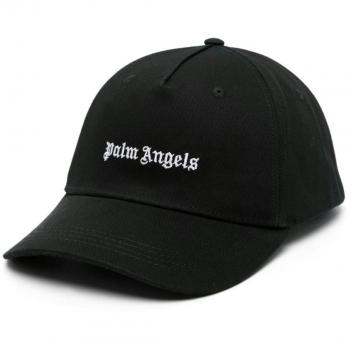 Palm Angels Women's Classic Logo Baseball Cap in Black | Size UNI | PWLB031S24FAB002