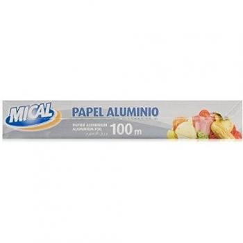 Papel mical aluminio, 100m x 29cm