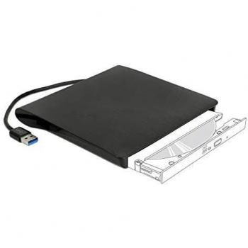 Caja externa para unidades ópticas 5.25 SATA Ultra Slim 9,5 mm con conexión USB Tipo A