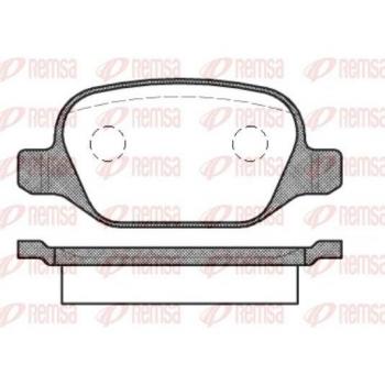 Pastillas de freno REMSA 0727.10 / KAWE 0727 10 - Alta calidad, resistencia al desgaste, bajo nivel de ruido, fácil instalación, compatibilidad con vehículos específicos