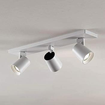 Foco de techo angular blanco Arcchio Iavo con 3 luces GU10, moderno, hecho de metal, ideal para cocina