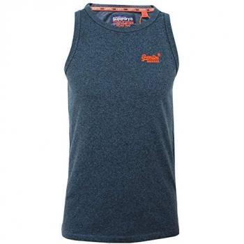 Superdry - Camiseta sin Mangas - Redondo - Sin Mangas - para Mujer Azul Woodland Blue Grit S