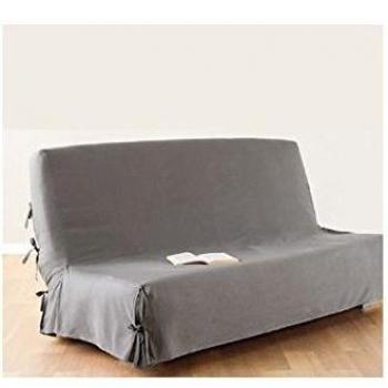 Funda para Sofá Cama 140x200 cm Gris Claro 100% Algodón Desmontable