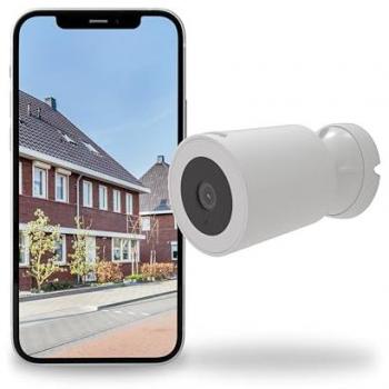 Cámara de Vigilancia Exterior Calex Spotlight 2K con Visión Nocturna y Función Inteligente