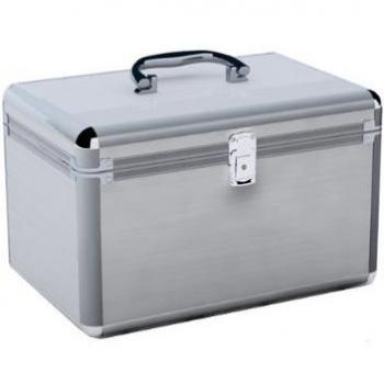 MediaRange Maleta CD/DVD, plateado