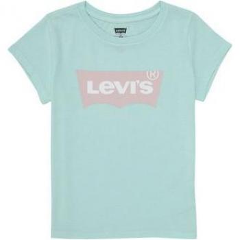 Camiseta Levi's® Batwing niña azul y verde menta, 100% algodón, diseño clásico con logo de Levi's en el pecho, manga corta, cuello redondo