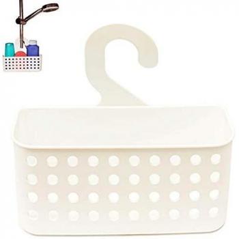 Colgador de baño blanco