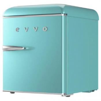 EVVO Mini Nevera Retro 45 Litros Color Azul Pastel