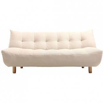 Sofá convertible diseño escandinavo natural YUMI Miliboo