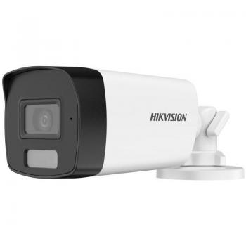 Cámara Bullet Hikvision DS-2CE17K0T-LFS 5MP HD-TVI 3K 2.8mm IR + Luz Blanca IP67