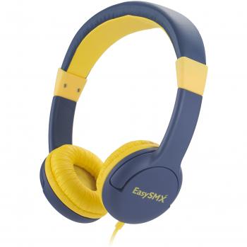 EasySMX Auriculares Infantiles de Niños Auriculares Monos para Niños con Cable y limitador de Volumen, Plug y Play, 3.5 mm Jack Compatible con PC, Laptop, Android Smartphone y iPhone [Comodo Diadema y Orejera, Sano Material] Bueno Regalos para Niños de