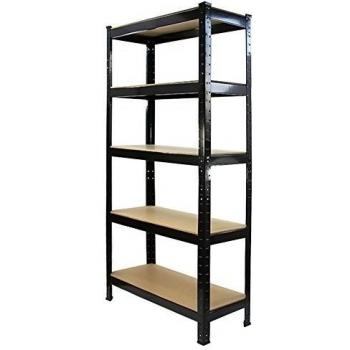 Monster Racking - Estantería T-Rax de Acero Sin Tornillos Negra 75cm x 30cm x 150cm