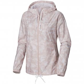 Columbia Flash Forward Cortavientos Estampado, Mujer, Rosa