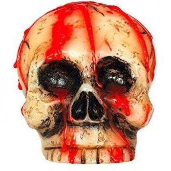 Guirca - Vela calavera Halloween 10 cm Unisex, multicolor, 26340