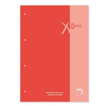 RECAMBLOCK A4 80H 5x5 ROJO 90G
