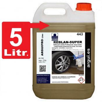 REBLAN SUPER 5 L. LIMPIA LLANTAS SIN ÁCIDO PROFESIONAL CONCENTRADO