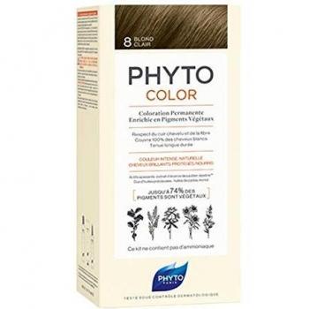 Color: Permanent Hair Dye by PHYTO Shade: 8 Light Blonde