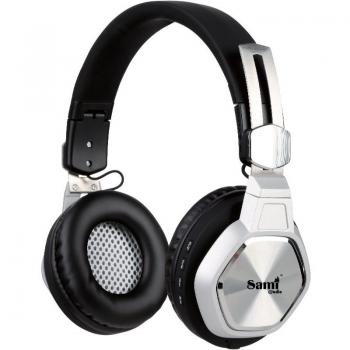 Auriculares Inalámbricos Sami RS11413 - Bluetooth, Batería Recargable hasta 5 Horas, Radio y Micro SD, Color Negro, Tamaño Único Unisex