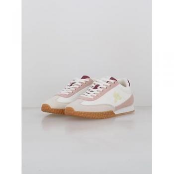Zapatillas Le Coq Sportif Veloce I Mujer, color beige y blanco, talla 36, diseño deportivo, ideal para uso diario y actividades físicas