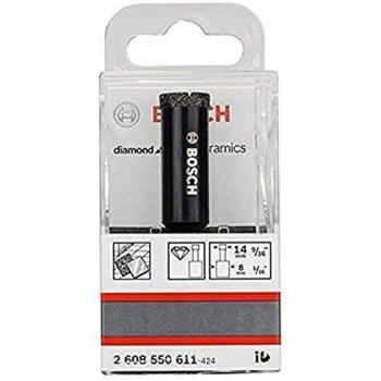 Bosch 2 608 550 611 - Brocas de diamante para perforación en húmedo Diamond for Hard Ceramics, 14 x 35 mm, pack de 1