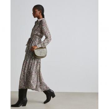 Easy Wear - Vestido largo camisero estampado