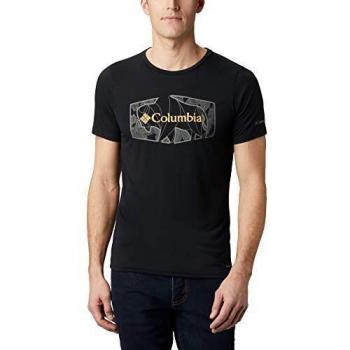 Columbia Terra Vale II SS tee Camiseta, Hombre, Black, L