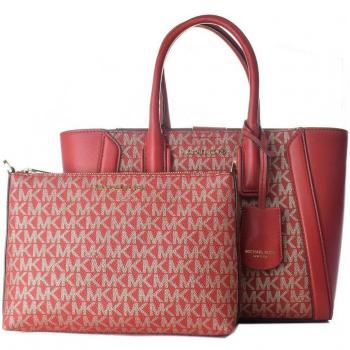 Michael Kors Sudadera Unisex Adulto Multicolor Talla Única S0368759, Bolso Mujer 35F2G6KC5V-CHILI-GLD Rojo (24x18x8cm)