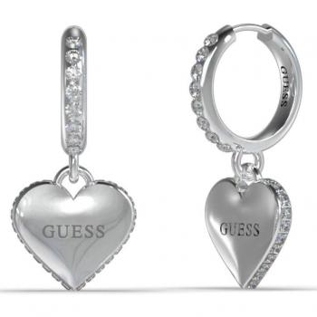 Pendientes Falling In Love de acero plateado