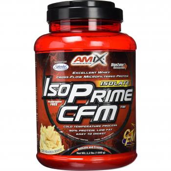 AMIX - Proteína Isolada, Isoprime Cfm, Aislado De Proteína De Suero, Sabor Doble Chocolate Blanco, Ayuda A La Recuperación Muscular, Multicolor, Doble-chocolate Blanco, 1000g