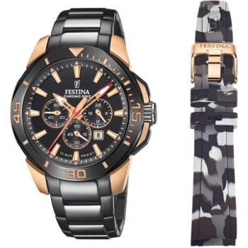 Festina Special Editions Chrono Bike F20645/1 Men's Black Steel Chronograph Watch