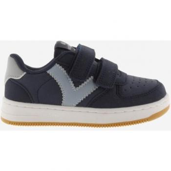 Victoria Tiempo Girls' Sneakers with Faux Leather and Suede Accents, Adjustable Straps