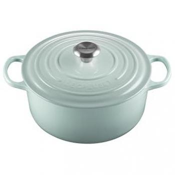 Le Creuset Signature 26cm Enameled Cast Iron Round Dutch Oven - Sea Salt