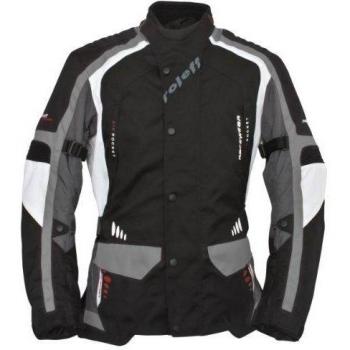Roleff Racewear 6405 Chaqueta de Motorista, Tamaño XL, Negro/Blanco/Gris