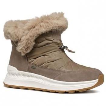 Bota de Tobillo Geox D Spherica Actif X2 ABX Mujer Gris Pardo, impermeable, con pelo, talla 37 EU