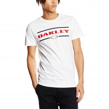 Oakley – Camiseta de manga corta para hombre con logotipo de la marca Blanco blanco Talla:extra-large