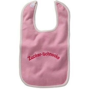 Baberos bordados con decir Zuckerschnecke con cierre de velcro