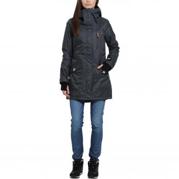 Ultrasport Galina Parka Deportiva, Mujer, Gris/Negro, X-Small