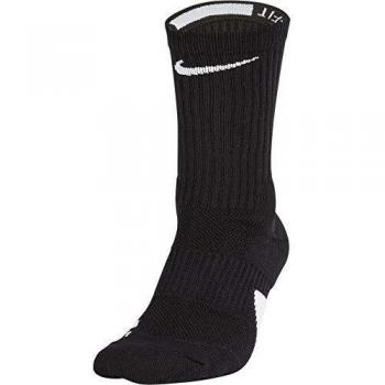 NIKE U NK Elite Crew Calcetines, Unisex Adulto, Black/White/White, M