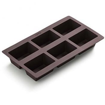 Lékué Molde de Silicona para Panecillos Mini Bread, Marrón, 45x35x25 cm