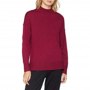 SELECTED FEMME Slfkaluka LS Knit Highneck B, suéter para Mujer, Rojo