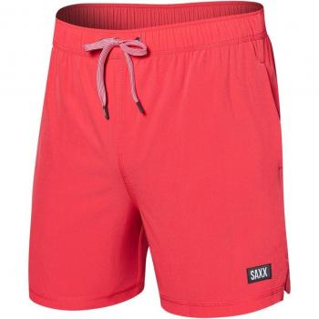 Bañador de hombre Saxx Oh Buoy 2 en 1 Volley 5 pulgadas rojo - XL