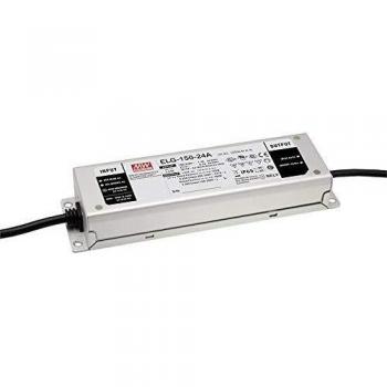 Driver LED Mean Well ELG-150-24AB-3Y, 150 W, 24 V CC, 6250 mA, regulable 3 en 1, apto para superficies inflamables